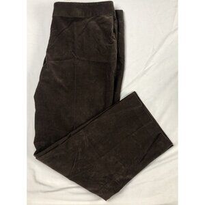Liz Claiborne "Jackie" Dress Pants New York Brown Size 16 corduroy